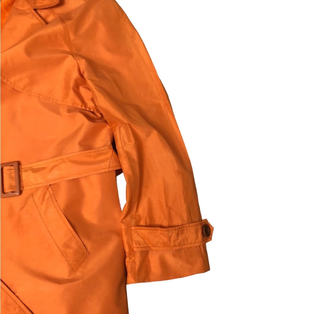 Saks Fifth Avenue Silk Orange Jacket Size L - Picture 3 of 11